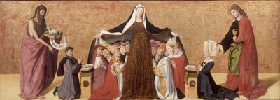 De Maagd van Barmhartigheid van de familie Cadard, 1453 door Quarton