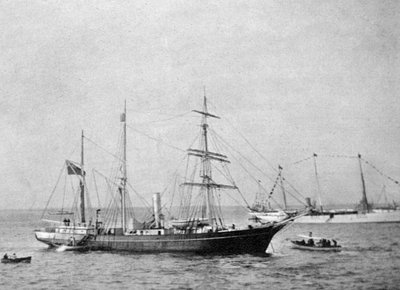 Ernest Shackletons schip HMS Nimrod, 1907-1908 door Queen Alexandra