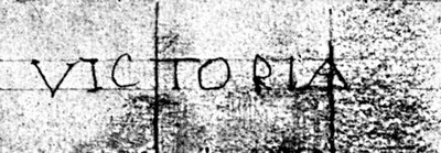 Handtekening van prinses Victoria op vierjarige leeftijd, ca. 1823 door Queen Victoria