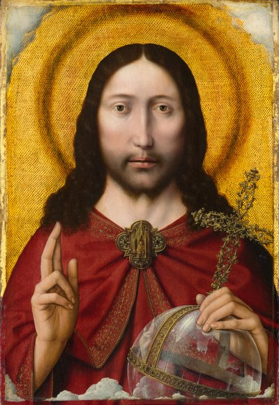 Salvator Mundi, circa 1500-1510 door Quentin and workshop Massys
