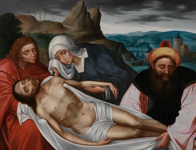 De bewening van Christus door Quentin Massys or Matsys