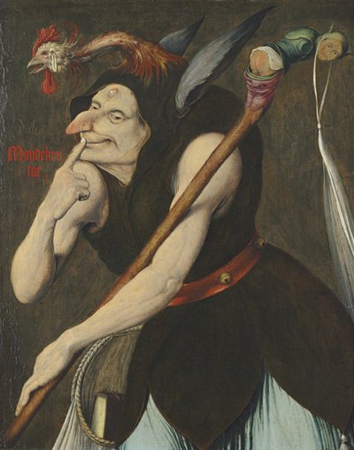 Een allegorie van dwaasheid door Quentin Massys or Metsys