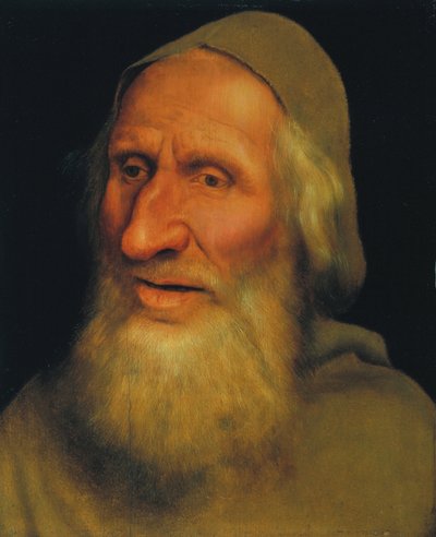 Hoofd van een oude man door Quentin Massys or Metsys