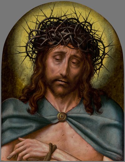 Christus als de Man van Smarten door Quentin Metsys