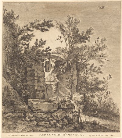 De Vogelwaterplaats door Quentin Pierre Chedel after François Boucher