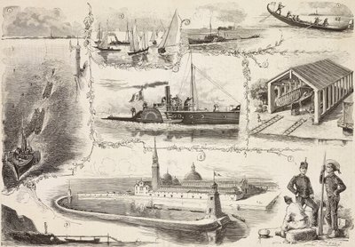 Gravure van tekening door Quinto Cenni door Quinto Cenni