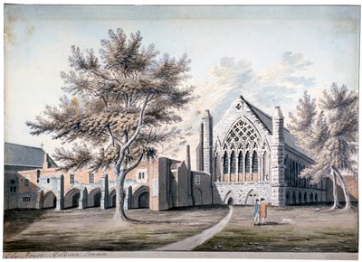 Uitzicht op Ely House in Ely Place, Holborn, Londen door RB Godfrey
