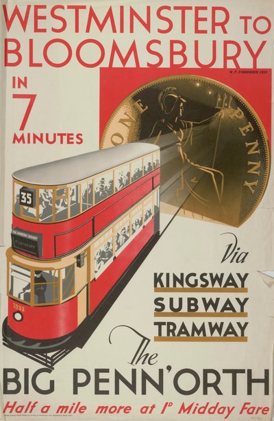 Westminster naar Bloomsbury, de grote Penn