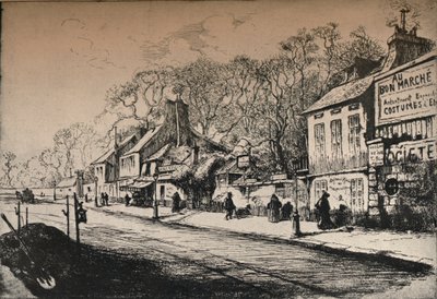 Huis van JJ Rousseau, Montmartre, 1915 door RP Grouiller