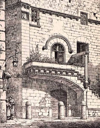 Huis van Santa Rosa, Viterbo, Italië, uit 