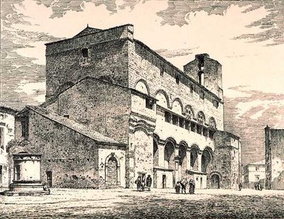 Palazzo Pubblico, Orvieto, Italië, uit 