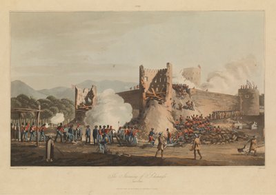 Zestien uitzichten van plaatsen in de Perzische Golf tegen de Arabische piraten door R. (after) Temple