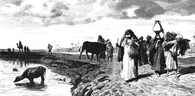 Een Chaussee in de Delta, ten tijde van de overstroming door R. Brandamour