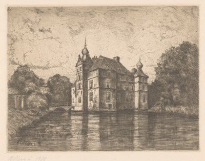 Kasteel De Cannenburgh door R. Cleve (signed by artist)