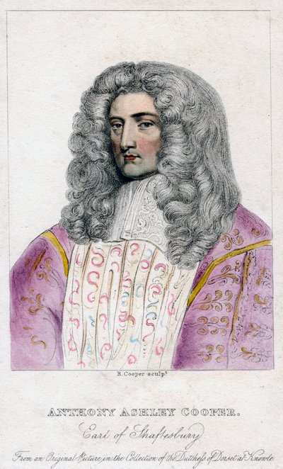 Anthony Ashley-Cooper, Graaf van Shaftesbury door R. Cooper