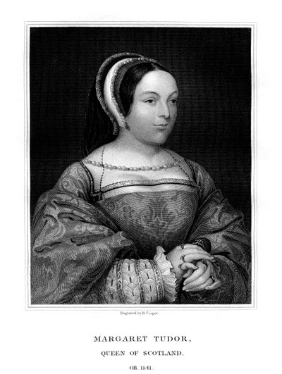 Margaret Tudor, Koningin van Schotland, 1825 door R. Cooper