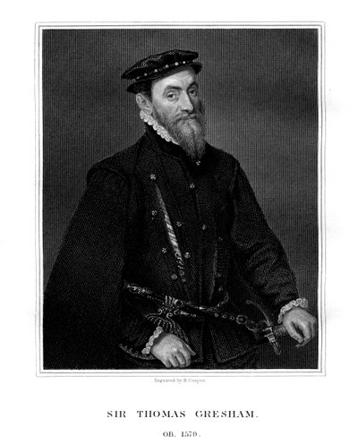 Sir Thomas Gresham, Engelse koopman en financier, 1823 door R. Cooper