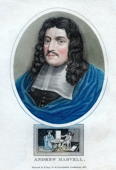Andrew Marvell, Engelse metafysische dichter, 1815 door R. Page