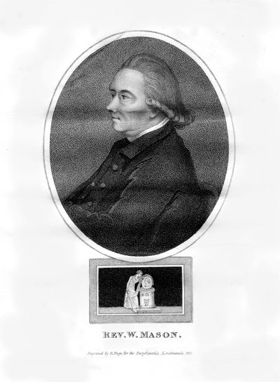 Dominee William Mason, Engelse dichter, redacteur en tuinier, 1815 door R. Page