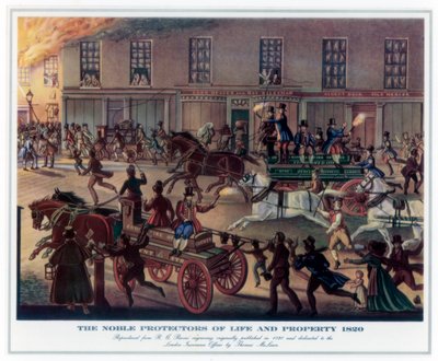 De nobele beschermers van leven en eigendom, 1820 door R. Reeves