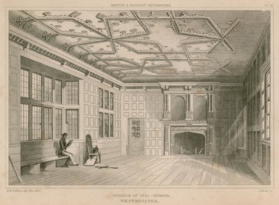 Interieur van de Sterrenkamer, Westminster door R. W. Billings