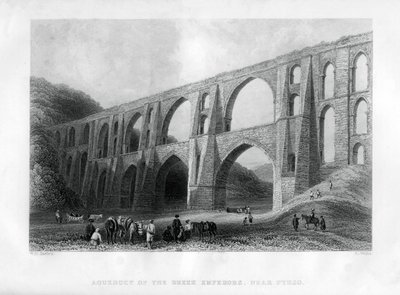 Aquaduct van de Griekse Keizers, nabij Pyrgo, Turkije, 1886 door R. Wallis