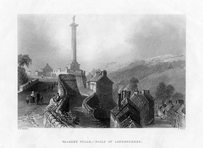 Walkers Pilaar, Londonderry, Noord-Ierland, 1860 door R. Wallis