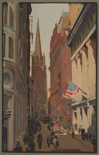 Trinity Church en Wall Street door Rachael Robinson Elmer