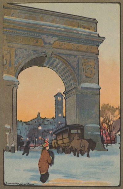 Washington Boog bij Winter Schemering door Rachael Robinson Elmer