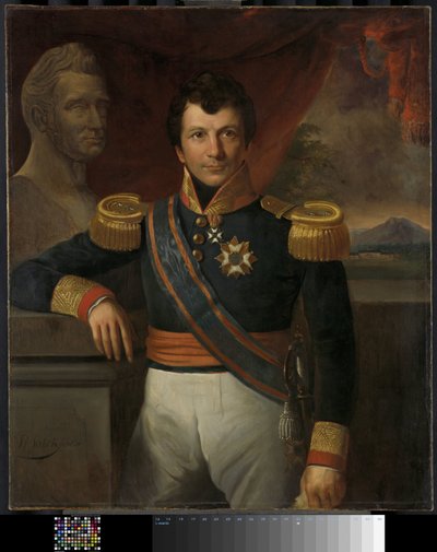 Portret van Johannes, Graaf van den Bosch, Gouverneur-Generaal van Nederlands-Indië door Raden Sarief Bastaman Saleh