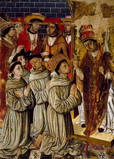 Cyclus van wonderen, detail van het San Bernardino Altaarstuk, door Joan Figuera en Tomas Rafael (actief in de tweede helft van de 16e eeuw) (detail) door Rafael & Figuera Joan (active c.1454 1477) Tomas
