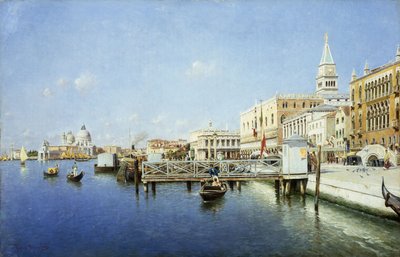 Een uitzicht op Venetië door Rafael Senet