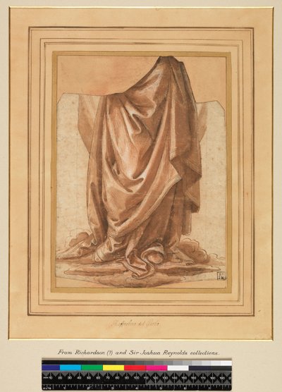 Draperiestudie, voor 1524 door Raffaellino del Garbo