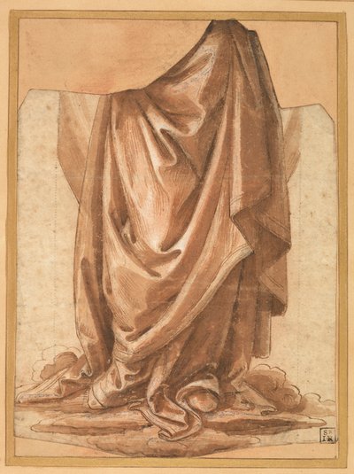 Draperiestudie, voor 1524 door Raffaellino del Garbo