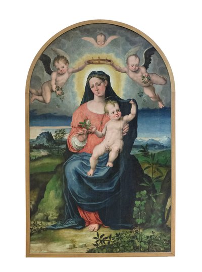 Madonna met kind door Raffaellino di Michelangelo (16th century)