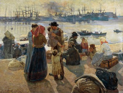Emigranten door Raffaello Gambogi