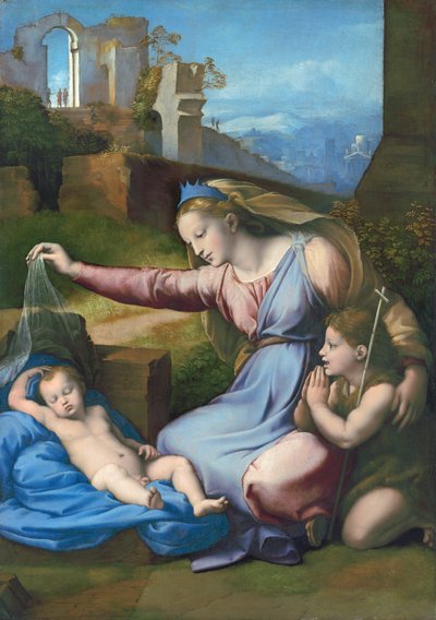 Madonna met de blauwe diadeem door Raffaello Sanzio