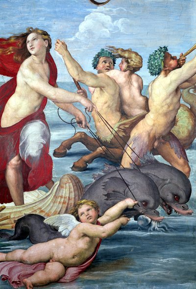 Galatea (detail) door Raffaello Sanzio Raphael