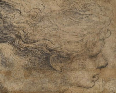 Hoofd van een Engel door Raffaello Sanzio Raphael