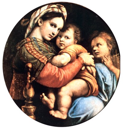 Madonna della Seggiola, 1514 door Raffaello Sanzio Raphael