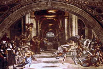 De Verdrijving van Heliodorus uit de Tempel, 1512-1514 door Raffaello Sanzio Raphael