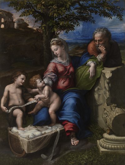 De Heilige Familie onder een eik, ca. 1518 door Raffaello Sanzio Raphael