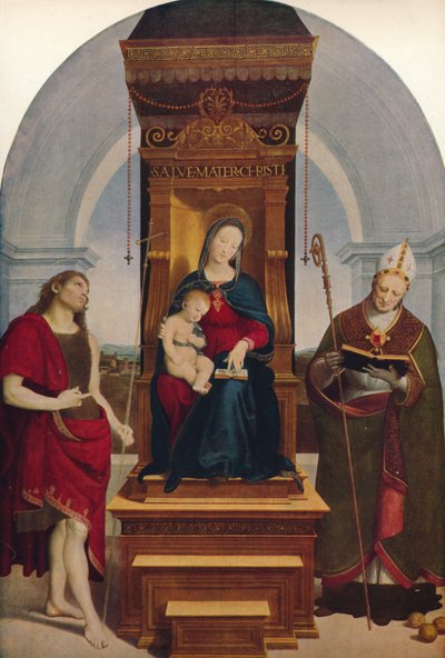 De Madonna Degli Ansidei, 1505 door Raffaello Sanzio Raphael