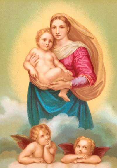 De Sixtijnse Madonna door Raffaello Sanzio Raphael