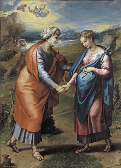 De Visitatie, 1517 door Raffaello Sanzio Raphael