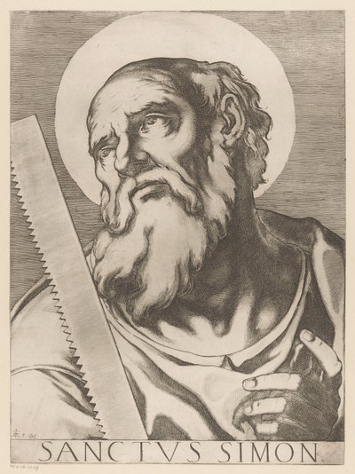 Heilige Simon Zelotes door Raffaello Schiaminossi