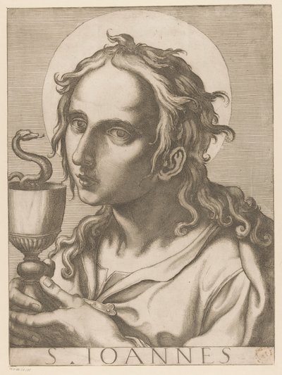 Johannes de Evangelist door Raffaello Schiaminossi