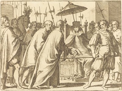 Margaretha van Oostenrijk in een Draagstoel door Raffaello Schiaminossi