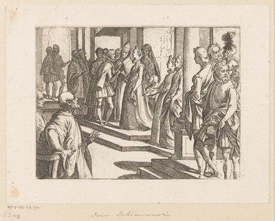 Verloving van Margaretha van Oostenrijk en koning Filips III door Raffaello Schiaminossi