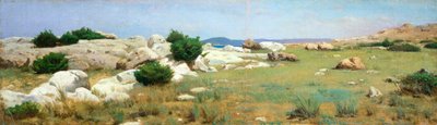 Klip bij Castiglioncello door Raffaello Sernesi